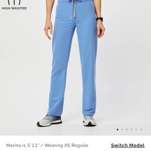 Figs Blue Straight Leg Medical Pants